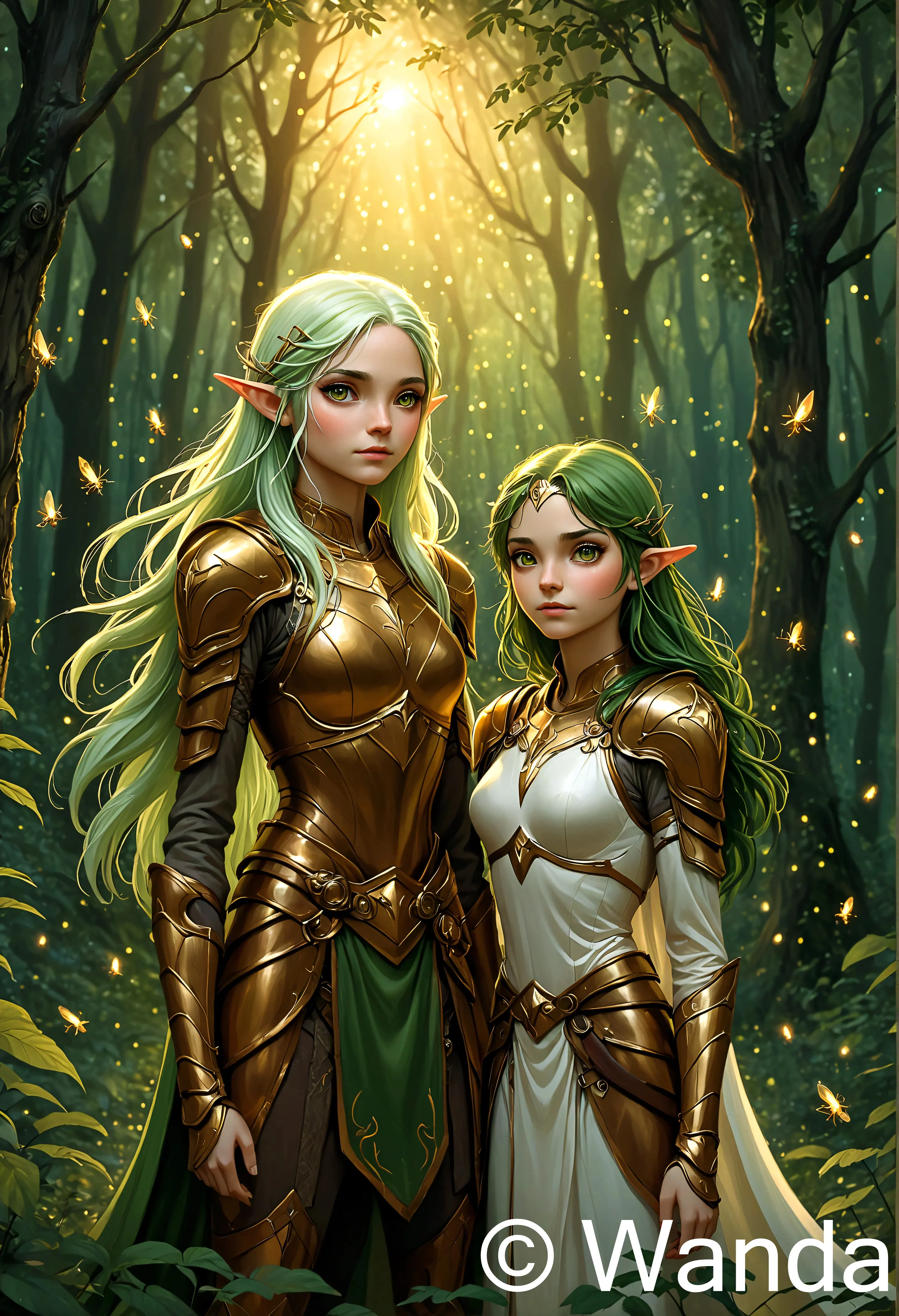 Sylvie et Lilia dans la grotte de cristal